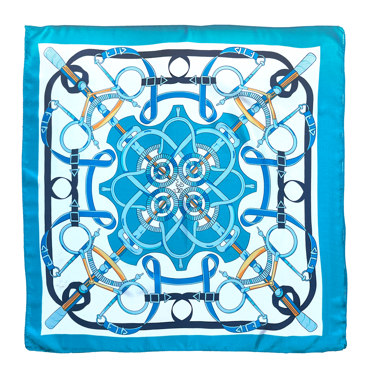 Pañuelo de Satén Azul