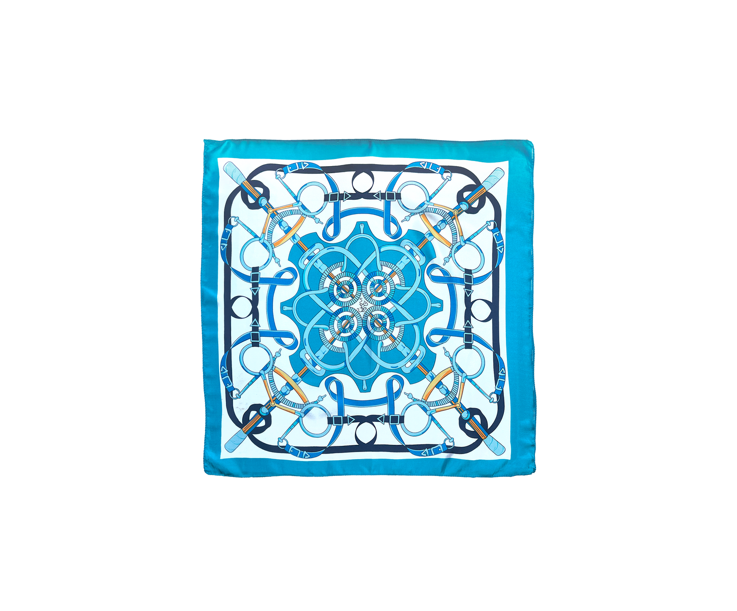 Pañuelo de Satén Azul