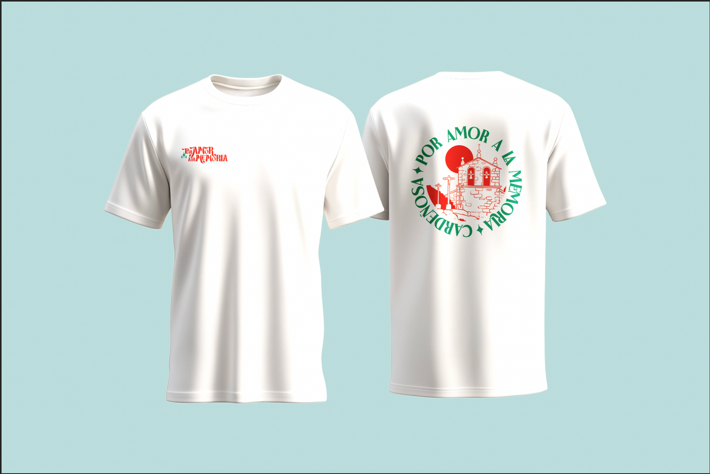 Camiseta Blanca "Por Amor a la Memoria"