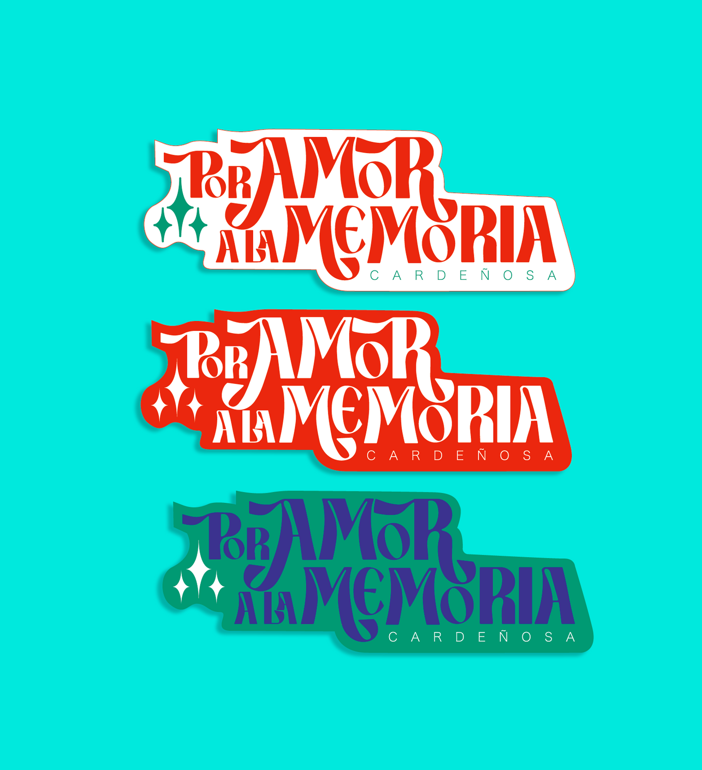 Pegatina Logo "Por Amor a la Memoria"